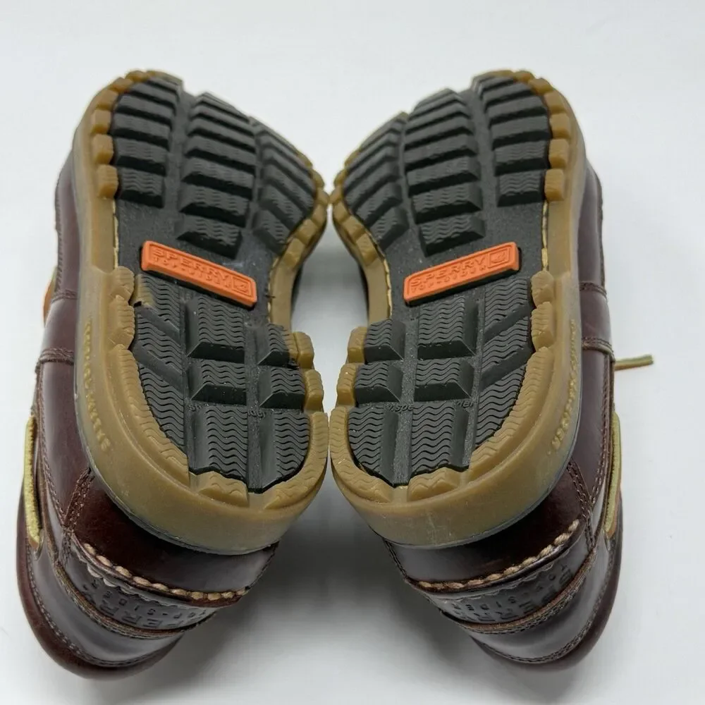 Sperry Authentic Original 3-Eye Lug Sole Boat Shoes Mens 10.5 M Brown Leather